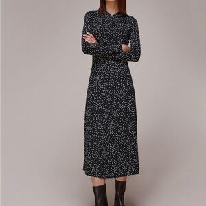 Whistles Rumi Spot Jersey Dress, size 6 (US)